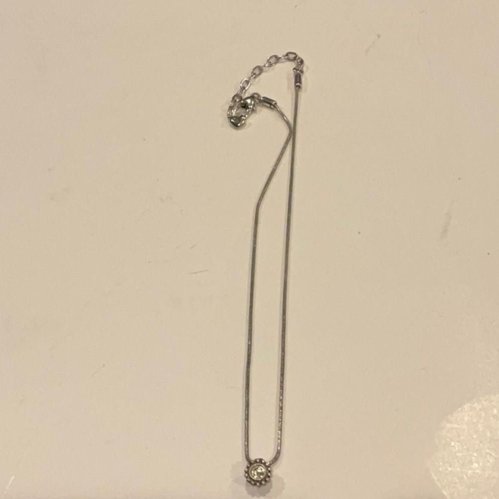Brighton Silver Necklace‎ Single Stone